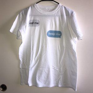 Disney Kim Possible Call Me Beep Me White Tshirt